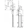 Смеситель однорычажный для кухни Hansgrohe Talis M54 с вытяжным душем (72801000)- Фото 2